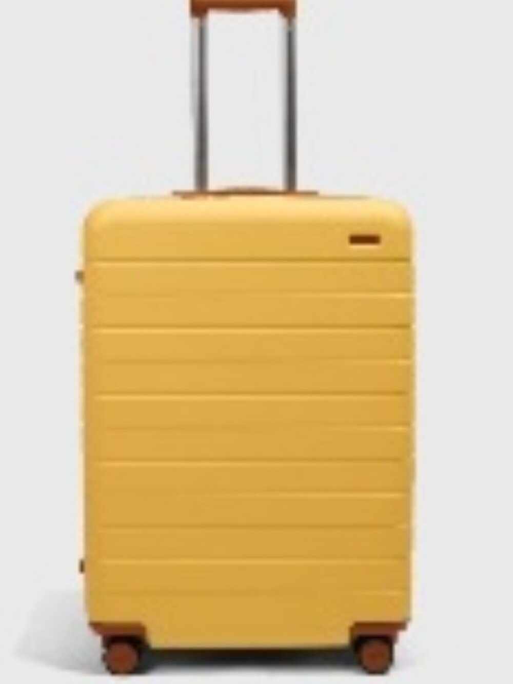 Away Woody Matte Yellow Checked Luggage